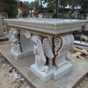 Altar <span class=keywords><strong>de</strong></span> Mármol Estilo Occidental Religioso con Estatua <span class=keywords><strong>de</strong></span> Ángel, Decoración <span class=keywords><strong>de</strong></span> Iglesia, en Venta, MSG-518 - Product Image 3