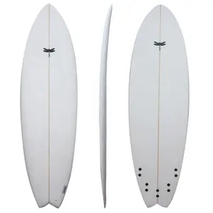 Korte Surfplanken Hoge Prestaties Pu Schuim Surfplank 6 '* 20.5 "* 2 2/5" Vis Surf Board