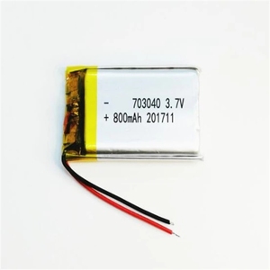 Batterie au lithium-ion rechargeable 3.7v <span class=keywords><strong>800mah</strong></span> 2.96wh pour le suivi GPS série 703040 - Product Image 3