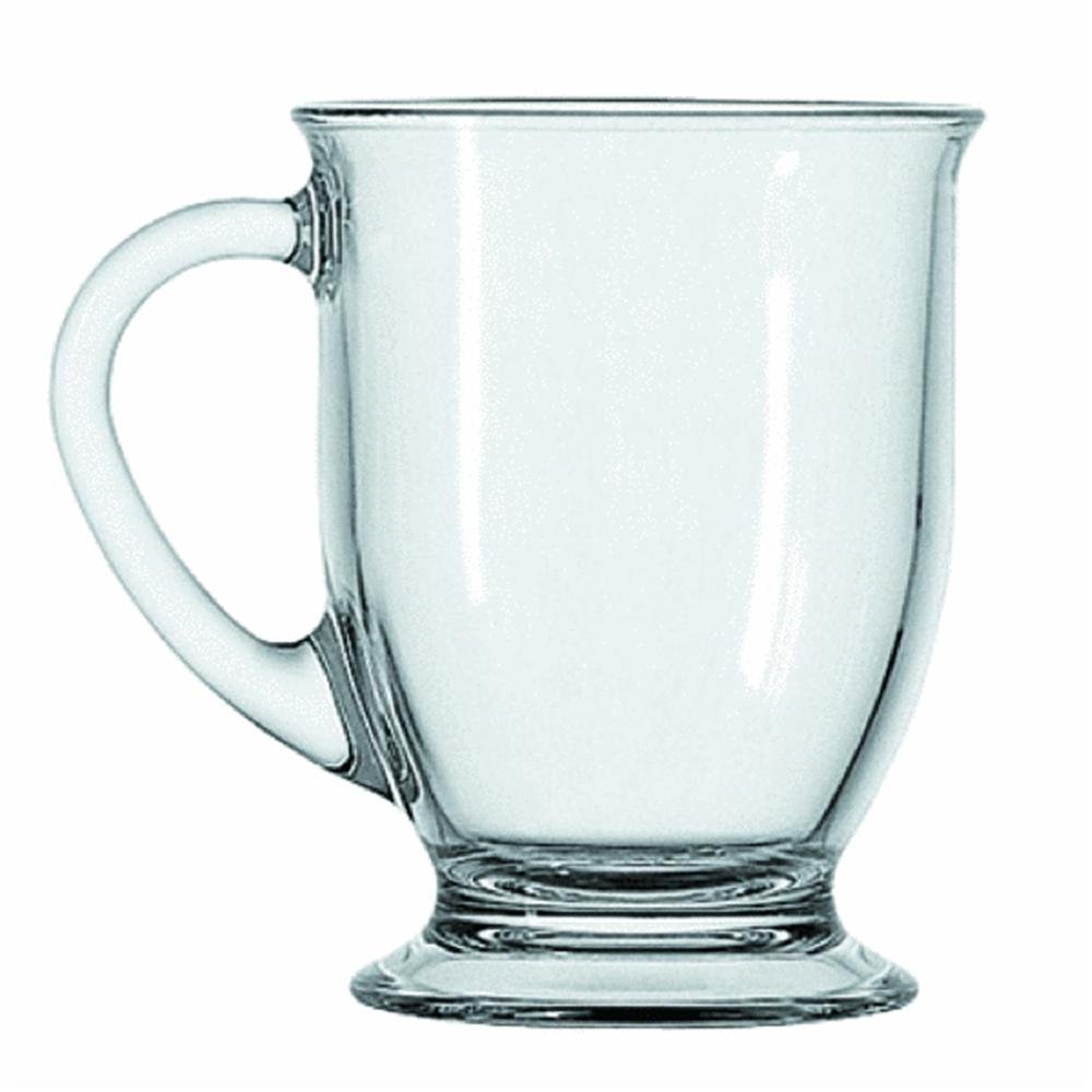 16OZ clear glass mug glass drinking mug for tea or coffee