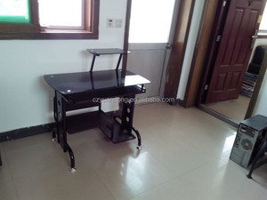 Modern <strong>Black</strong> Metal Office <strong>Computer</strong> <strong>Desk</strong> - Product Image 5