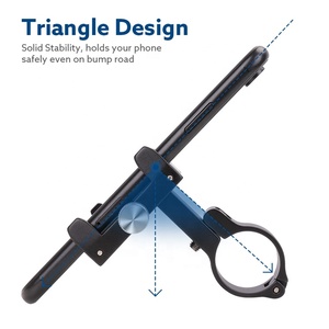 Nuovi arrivi supporto per cellulare in alluminio con supporto per manubrio per <span class=keywords><strong>bici</strong></span> da moto - Product Image 5