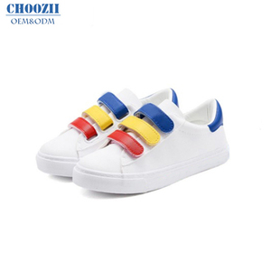 Choozii bastante casuales nuevo diseño de moda zapatos de cuero genuino blanco los niños <span class=keywords><strong>zapatillas</strong></span> de deporte - Product Image 2