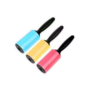 Ramah Lingkungan Silikon Dapat Dicuci Manual Lengket Pegangan Panjang Pet Int Remover Roller Sihir Mini Anjing dan Pakaian Lint Roller