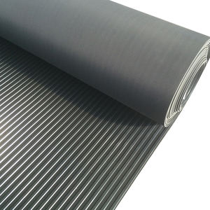 Revêtement de sol en caoutchouc à larges rayures/Tapis de sol en caoutchouc antidérapant pour camionnettes/Tapis de protection au sol imperméable - Product Image 1