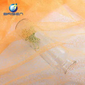 Bán buôn long lanh Spider vàng Trọng lượng nhẹ Sheer thanh lịch mềm vải tuyn vải cho đám cưới may mặc - Product Image 3