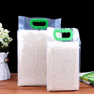 opp beutel verpackung Suppliers-Kunden spezifische vakuum versiegelte Reis verpackung in Lebensmittel qualität Plastiktüte mit Handheld