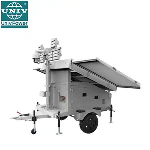 Mobile solar trailer factory with 11 years experience of solar product of light tower cctv camera with solar trailer