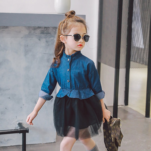 jeans frock for girl