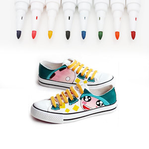 Vải & T-Shirt Đánh Dấu Set-Đôi Đã Kết Thúc Vải Markers với Chisel Điểm và Fine Point Mẹo-20 mực vĩnh viễn Sôi Động - Product Image 4