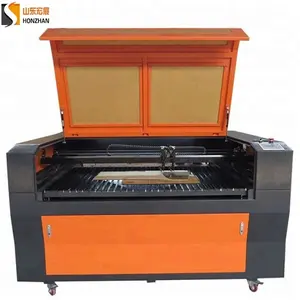 Shandong Honzhan sıcak satış çift lazer kafaları 1290 130W CO2 tüp 15mm MDF kontrplak kurulu ahşap lazer kesim makinesi satılık