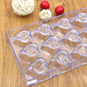 <span class=keywords><strong>Molde</strong></span> de <span class=keywords><strong>policarbonato</strong></span> con forma de corazón de alta calidad, <span class=keywords><strong>molde</strong></span> reutilizable personalizado para barra de chocolate - Product Image 3