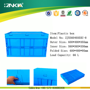 70l Thùng Nhựa Nhiệm Vụ Nặng Nề Hộp Nhựa Gấp Vận Chuyển Container Box Với Nắp Công Cụ Container Nhựa Thùng Cho Sản Xuất - Product Image 3