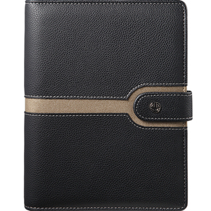 Carnet A5 à feuilles mobiles pour bureau d'affaires, plus épais, blanc, manuel, compte, réunion, agenda, journal en cuir avec pochette