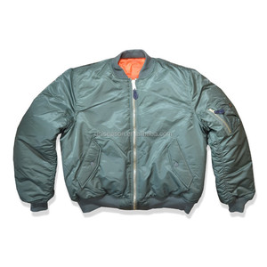 Cwu 45 P alta calidad con cremallera apertura sage green men chaqueta de piloto - Product Image 1