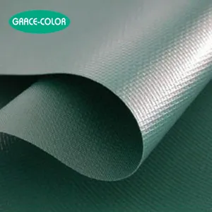 Tarpaulin Fabric 1000D Polyester MATT PVC Coated Waterproof WHITE Woven Waterproof Fabric Curtain Fabric