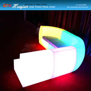 Silla de bar con control remoto, colorida, de alta calidad, iluminada, resistente al agua, led, sofá esquinero de plástico brillante - Product Image 2
