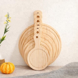 Pino de madera <span class=keywords><strong>pizza</strong></span> tabla para servir de madera con mango - Product Image 1