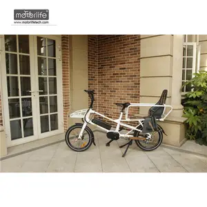 2018 新设计的两个婴儿安全座椅 48v500w 热 20 ''BAFANG 中间驱动电机制造的货物电动自行车在中国