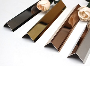 NIUYUAN 직각 L 모양 코너 가드 금속 스트립 V 모양 스테인레스 스틸 타일 트림 - Product Image 1