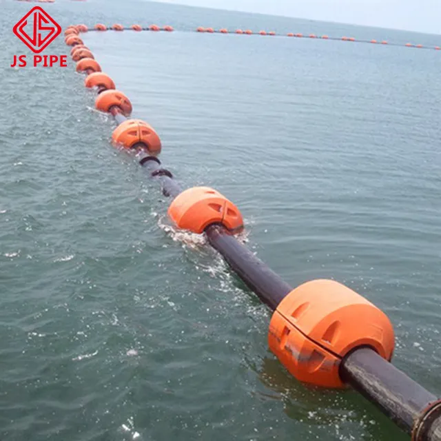 Manufacturer wholesale black hdpe pipe plastic floater flexible rubber hose price for dredging system