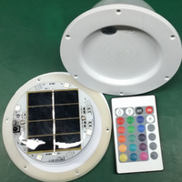 Système de lumière solaire à fibres optiques de grande taille jamais brite lampe de lune de jardin européenne