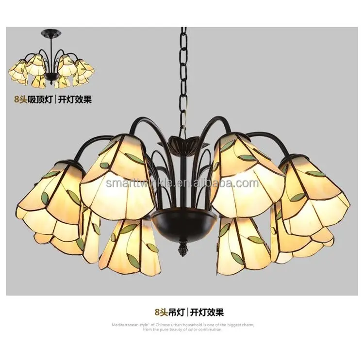 OEM ODM chandelier Lamp tiffany style new design