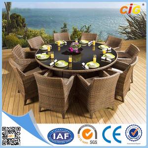 Novo estilo redondo mesa e cadeira conjunto de jantar em rattan - Product Image 4