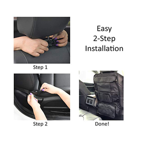 OEM BSCI Factory Custom Hot Selling Luxury Backseat Protector Storage Car Back Seat Organizer - Product Image 6