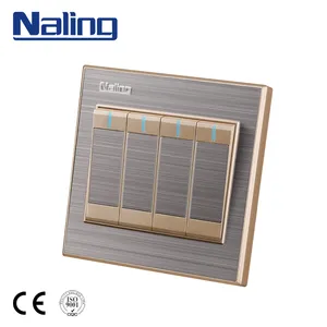 Naling Großhandel China Waren 86*88mm 4Gang Licht Smart-Wand Schalter