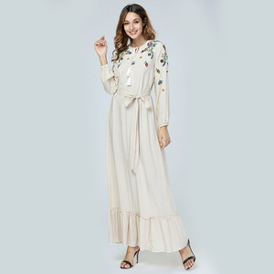 Hot Sale Fashion Dubai Style <strong>Cardigan</strong> Muslim Women Abaya Loose <strong>Long</strong> Sleeve Maxi <strong>Dress</strong> - Product Image 2