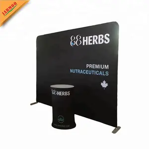 Newly invented Compact image large exhibition stand media tension fabric display