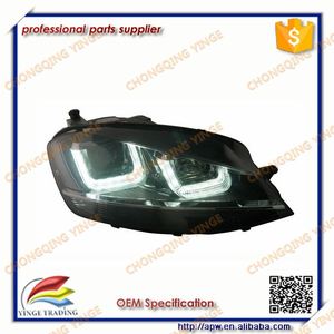 Fari Angel Eyes Modificati Stile U per VOLKSWAGEN <span class=keywords><strong>Golf</strong></span> <span class=keywords><strong>7</strong></span> Anno 2012-UP - Product Image 3