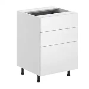 Europe slap type door kitchen 3 drawer base cabinet for kitchen furniture cabinet