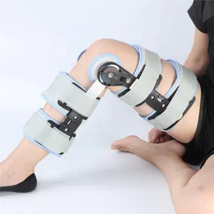 Hoek Verstelbare Kniebrace Rom Post Op Scharnierende Keen Orthopedische Knie Brace Voor Volwassenen