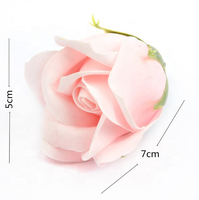 50 pièces/boîte, roses en savon à trois couches pour la Saint-Valentin, fleurs artificielles pour décorations de mariage, haute qualité