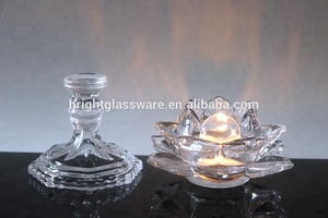 Flor vela de cristal ornamento jar vela <span class=keywords><strong>candelita</strong></span> Con pedestal - Product Image 6