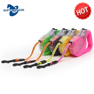 DL002 wholesale colorful reflective dog collar and leash, dog <span class=keywords><strong>Flexi</strong></span> retractable leash - Product Image 5