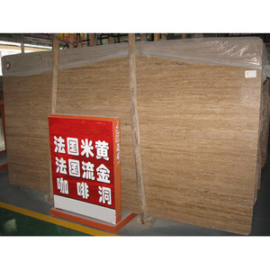 Remise naturel noce café brun en gros <span class=keywords><strong>travertin</strong></span> marbre <span class=keywords><strong>pierre</strong></span> - Product Image 1