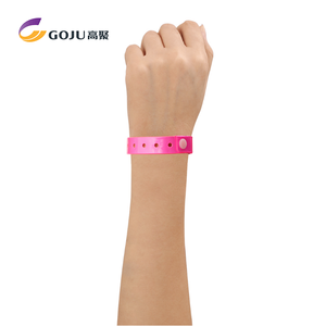 Pulsera de PVC en forma de L para Festival, vinilo personalizado, barato