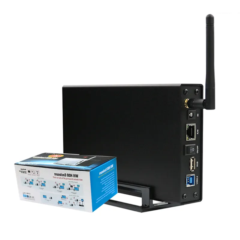 KIMAX BS-U35WF NAS LAN hdd enclosure 3.5 ethernet usb3.0 SATA wifi Nas ethernet hdd enclosure