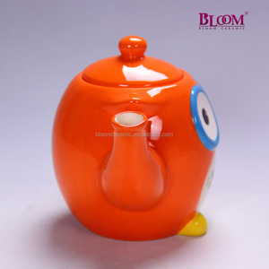 Disegno del fumetto di colore smaltato <span class=keywords><strong>teiera</strong></span> di ceramica per la decorazione della tavola - Product Image 3