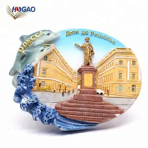 OEM handgemachte polyresin corporate geschenke 2018 tourist souvenirs Angepasst 3d tier delphin kühlschrank magneten für werbe