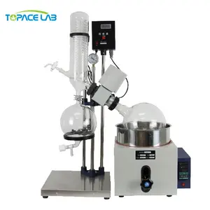 Mini unidad de destilación de aceite crudo Topacelab 5l Rotovap bomba de vacío y enfriador para evaporador rotatorio 5l
