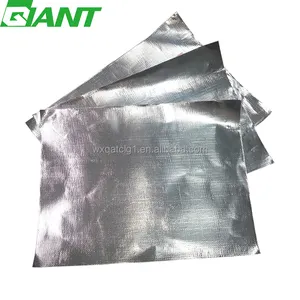 Bouclier thermique de protection complète, papier d'aluminium gaufré pour film chauffant, matériau d'isolation acoustique, en fibre de verre