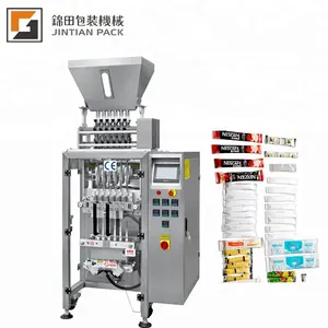 Factory supplier 4 lanes 6 lanes salt sugar small stick bag multilane packing machine