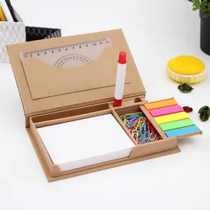 Customized and memo pads style folding cube box sticky note sets custom logo print sticky notes