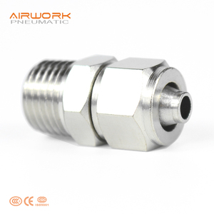 Khí nén Hai Cảm Ứng <span class=keywords><strong>Brass</strong></span> <span class=keywords><strong>compression</strong></span> hệ thống nước lắp nam thẳng 8 mét air hose nối - Product Image 3