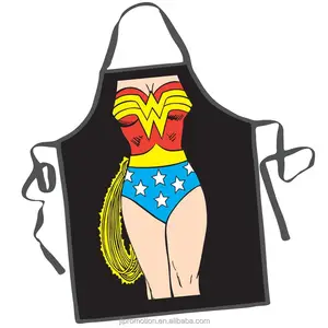 奇迹女 DC 漫画人物围裙厨房围裙 caffe shop Apron