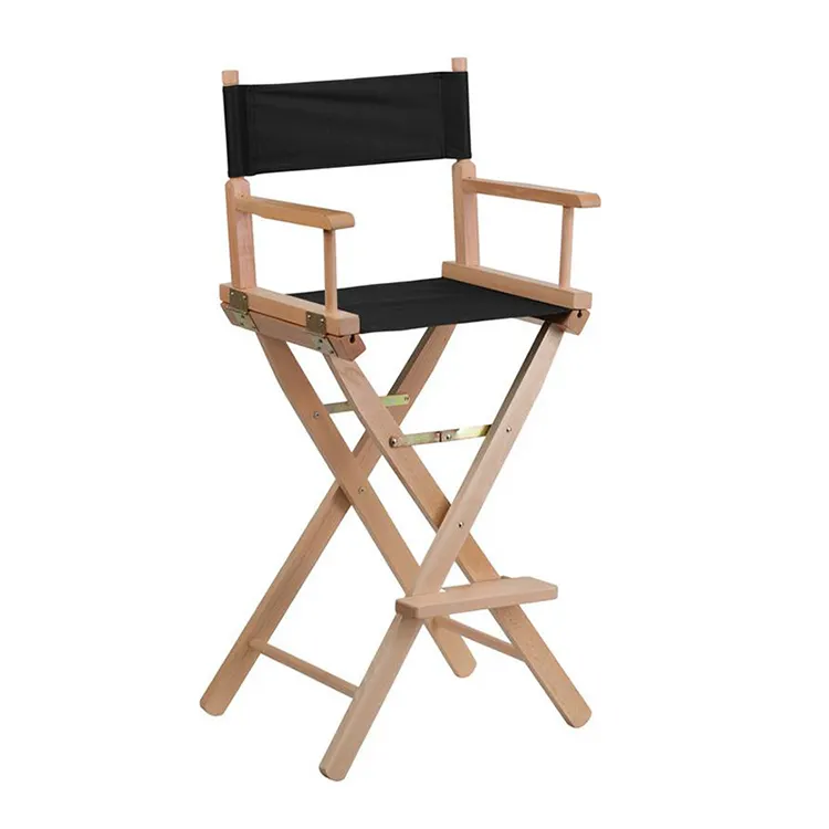 Chaise de maquillage de bureau Portable, chaise de réalisateur d'artiste en bois